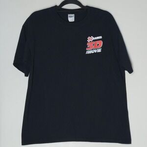 RARE Vintage X Games 3D The Movie Promo T Shirt Size L Bob Burnquist BMX Skating
